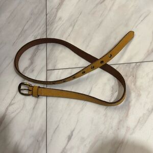 Mustard Yellow Suede AE Belt